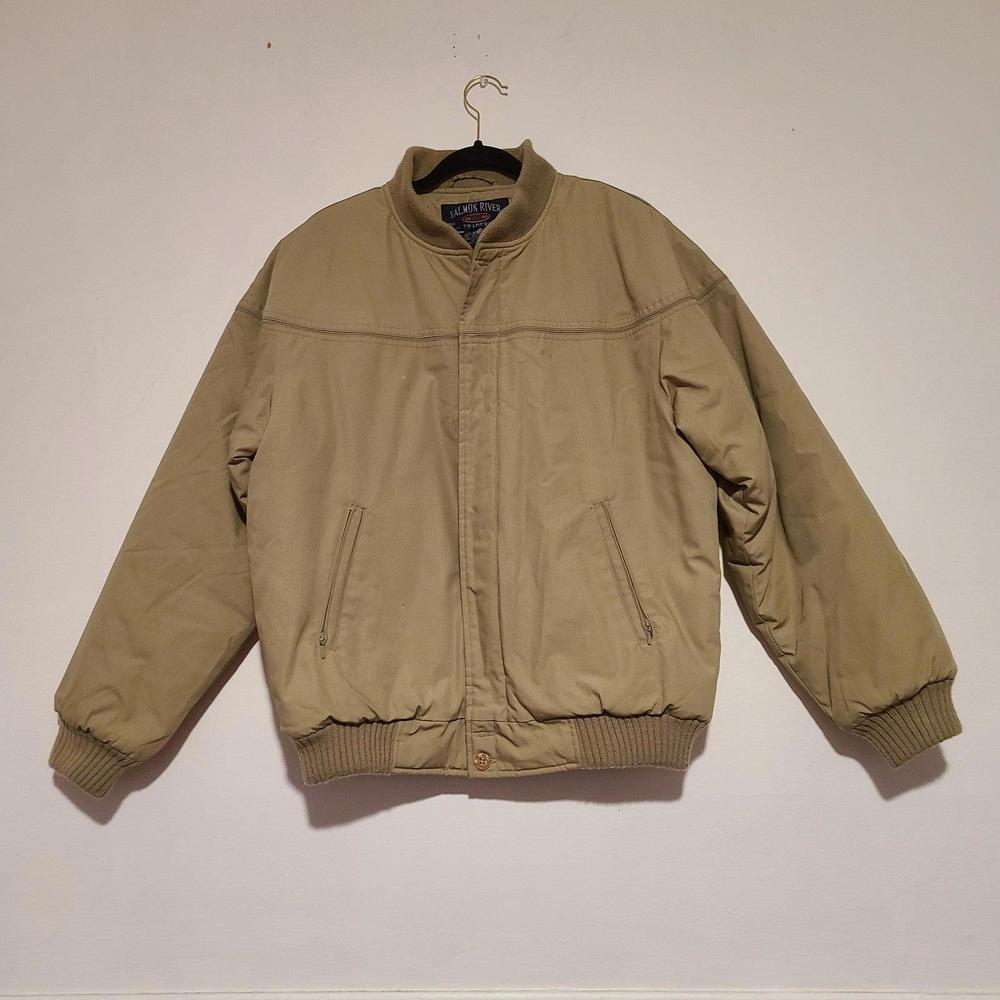 Stained Vintage Men's Salmon River Traders Trucker Jacket Coat Medium M